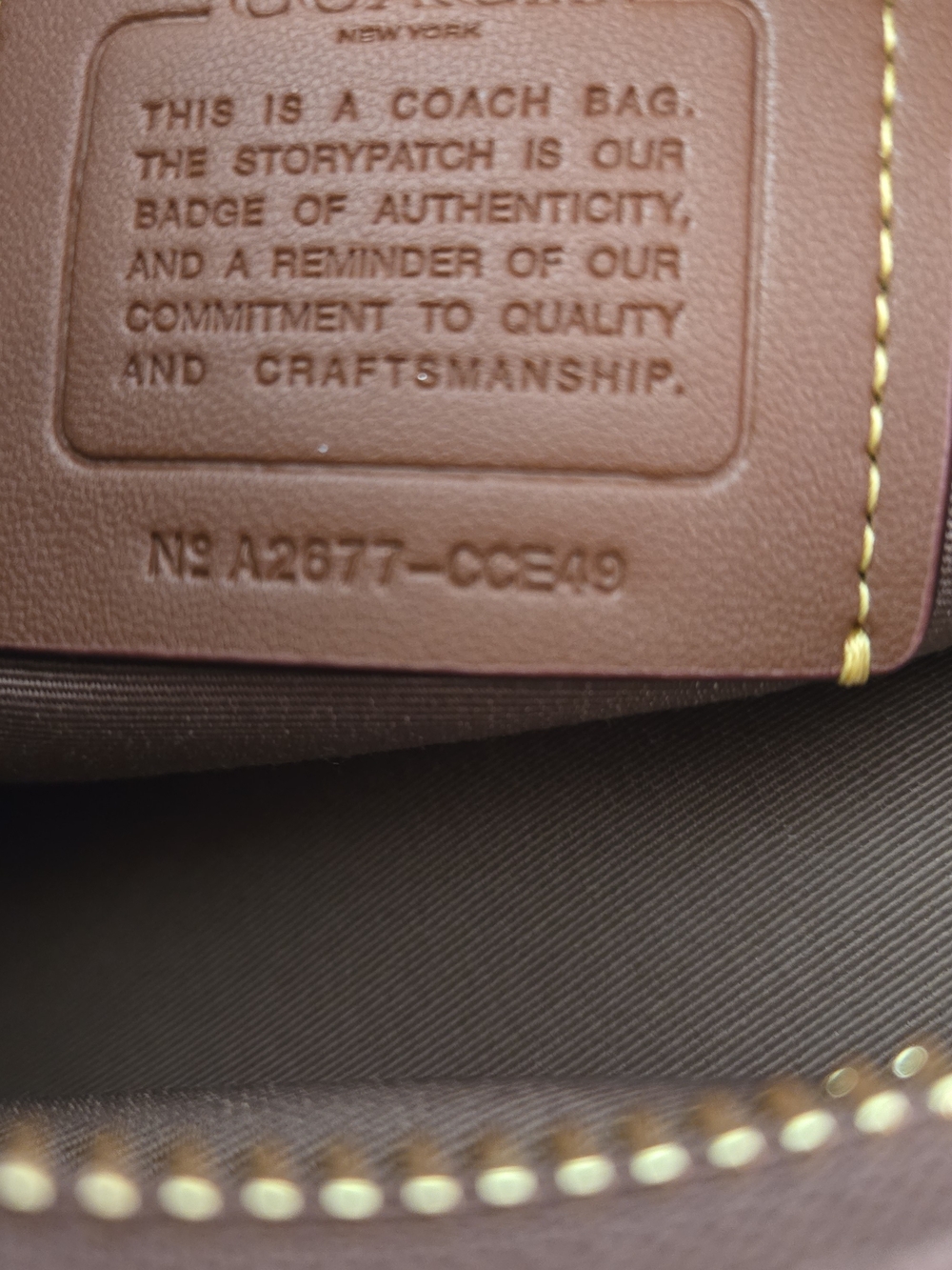 COACH ELLA SHOULDER BAG SIGNATURE CHENILLE color GOLD/Light Khaki/Vintage Brown